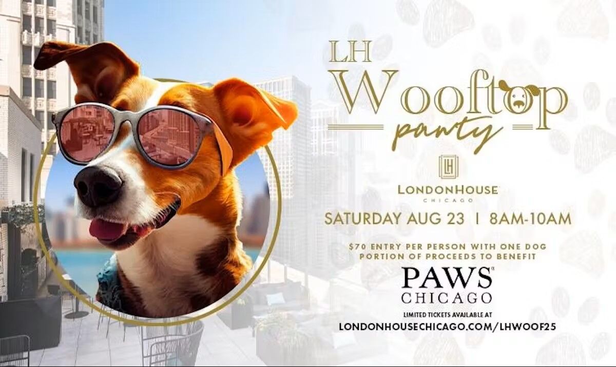 LH Wooftop Pawty on Sat., Aug. 23 benefits PAWS Chicago.